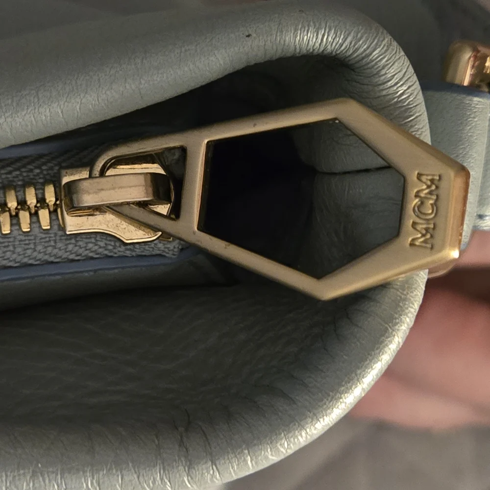 MCM Blue Leather Women's Bag - Picture 3 of 14